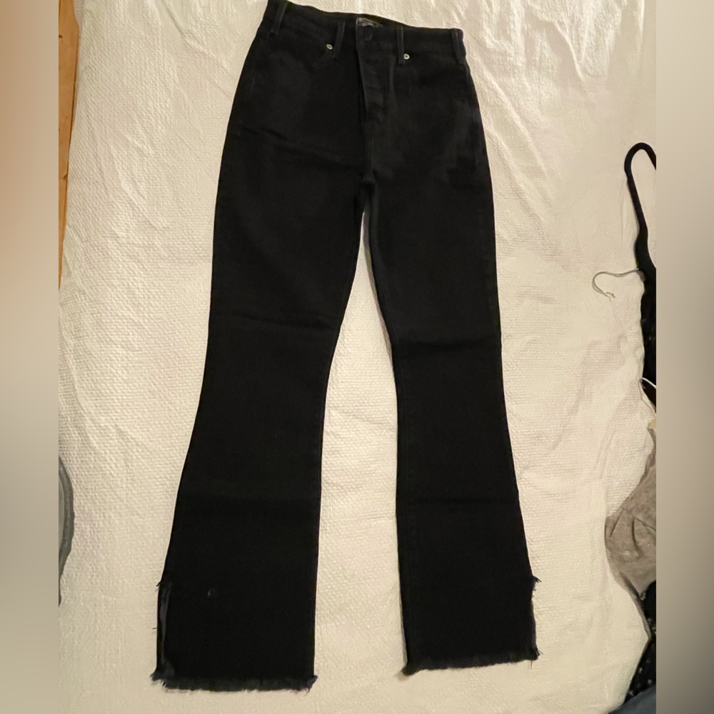Abercrombie & Fitch high rise ankle flare NWOT size 27/4 black